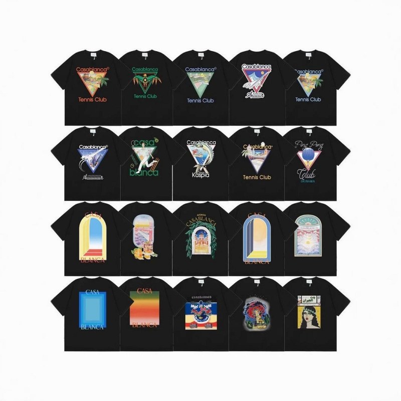 Casablanca Graphic Print Black T-Shirt Review: 250 g Cotton for $8.81