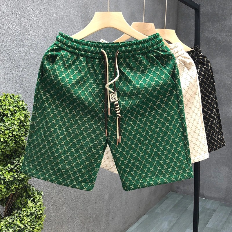 Celine All-Over Print Green Shorts, $5.22 Landed: A Seam-Allowance and Drawstring Audit