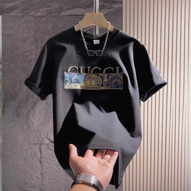 Gucci Black T-Shirt in Casual Streetwear Style Review: A Five-Photo QC Checklist for a $7.31 Crewneck
