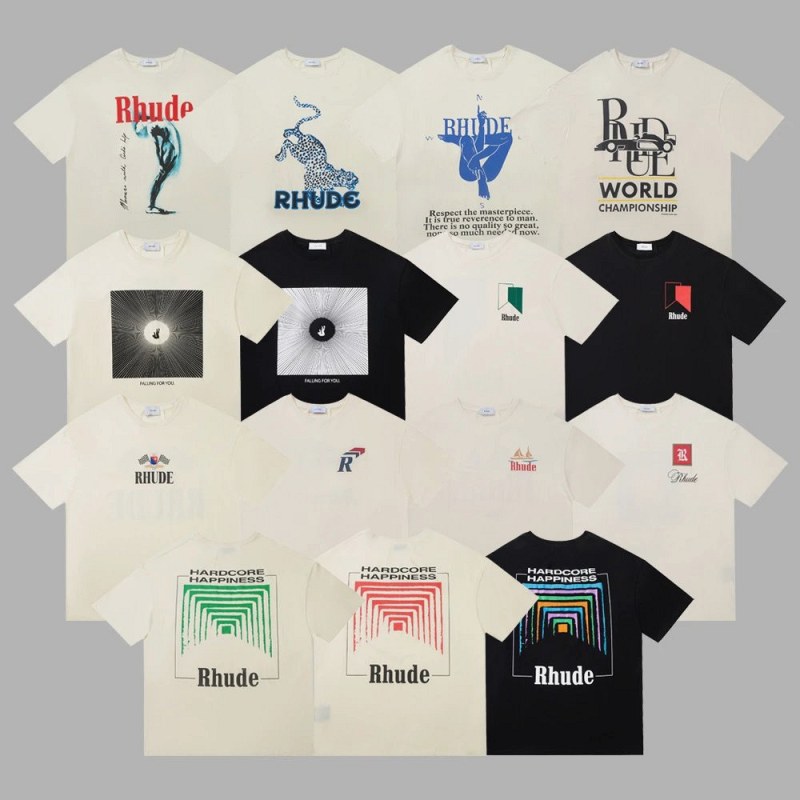 Rhude Multicolor T-Shirt Collection Review: Five Colourways, One Spec Sheet, and a 70-Gram Spread